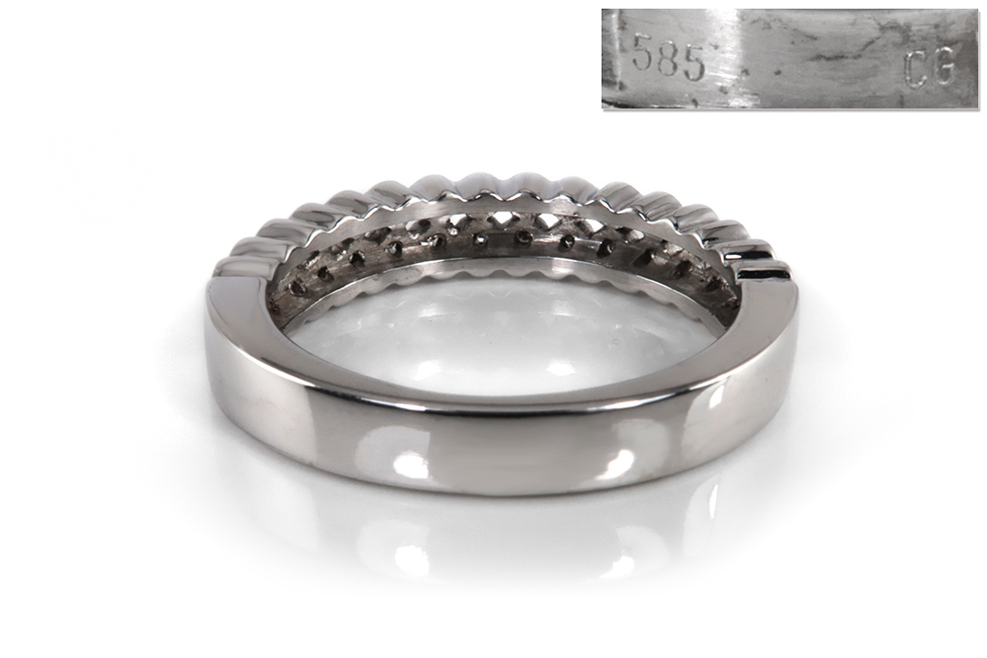 Damen Ring mit 32 Diamanten Wesselton 585 Weißgold [BRORS 12288] Foto 04