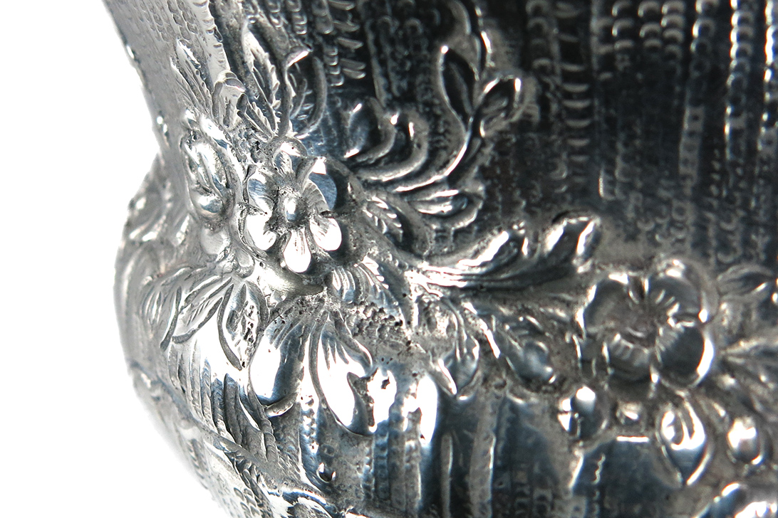 Antike Obstschale Silberschale ca. 1920 aus 800er ca. 1380 g [BRORS 13300] Foto 03