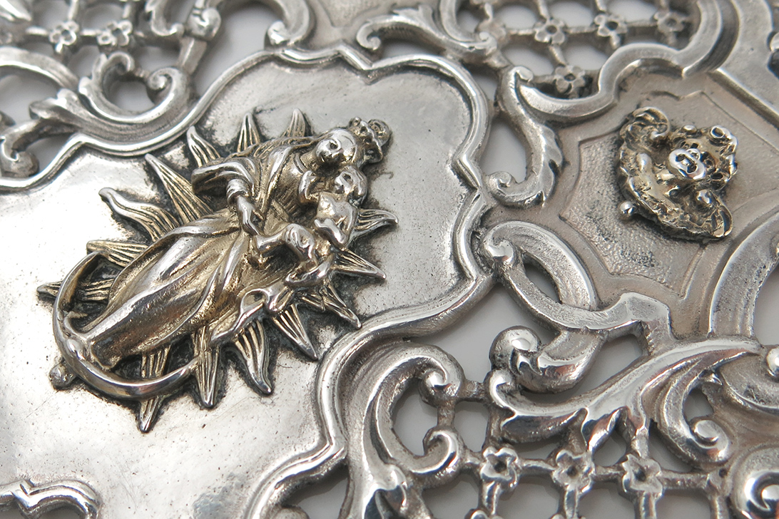 Weihwasserbecken aus 835 Silber ca. 160,6 g [BRORS 16644] Foto 04