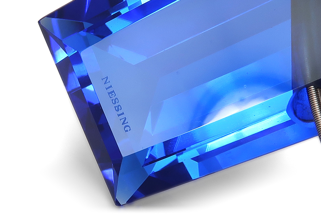 Niessing synthetischer Stein Schnur 750 Weißgold [BRORS 17214] Foto 03