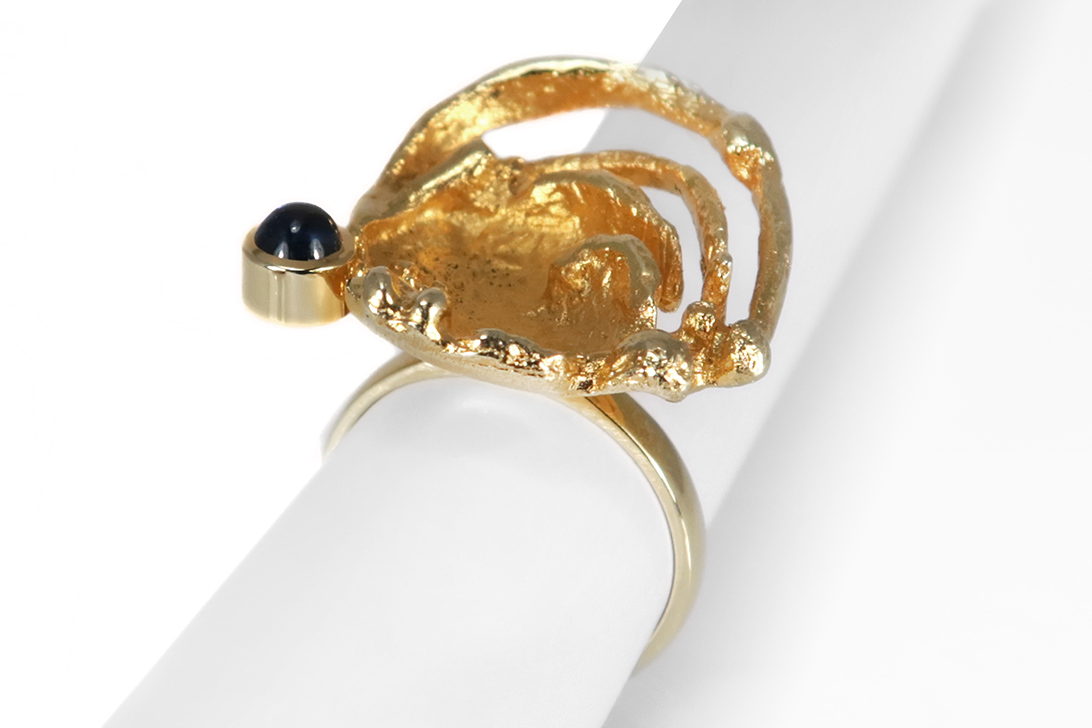 RB Ring Saphir 585 Gelbgold [BRORS 18265] Foto 02