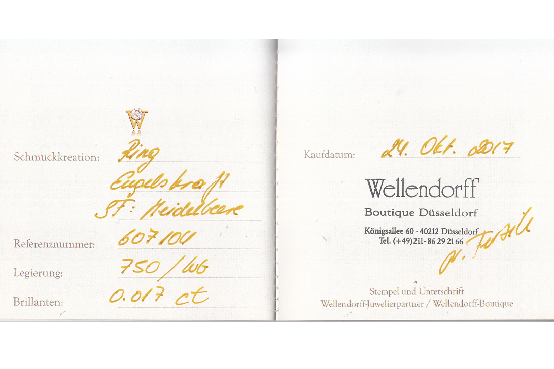 Wellendorff Ring Engelskraft Sonderfarbe Heidelbeere 750 Weißgold [BRORS 19613] Foto 07