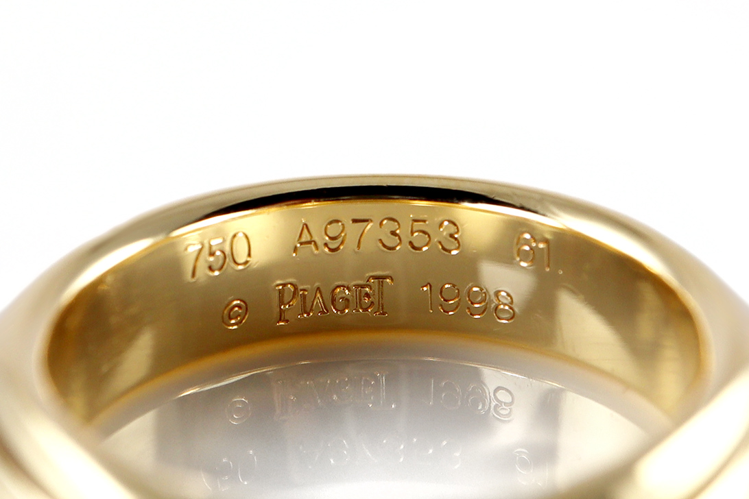 Piaget Ring Drehring 750 Gelbgold Große Größe Gr 61 [BRORS 19635] Foto 03