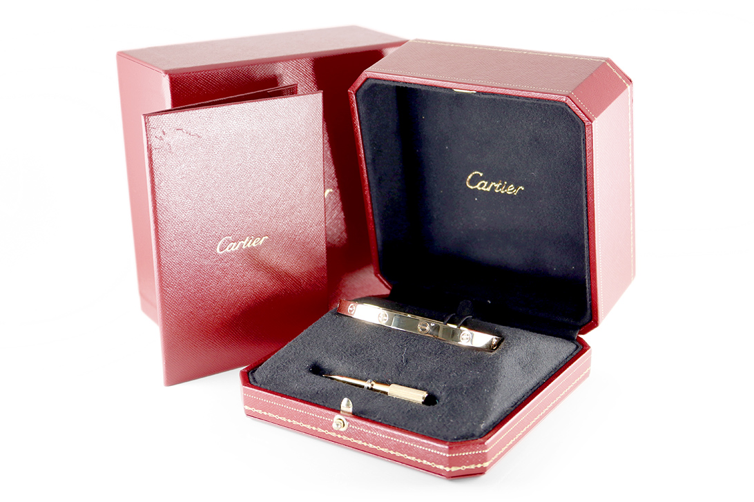 Cartier LOVE Armreif 750 Gelbgold Gr. 21 Box u. Papiere 2021 [BRORS 19641] Foto 02
