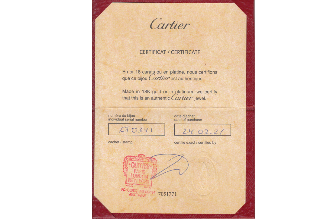 Cartier LOVE Armreif 750 Gelbgold Gr. 21 Box u. Papiere 2021 [BRORS 19641] Foto 05