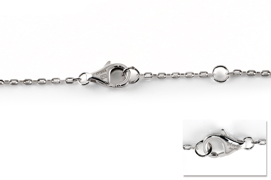 Cartier Kette Anhänger JUSTE UN CLOU Nagel Brillanten 750 Weißgold [BRORS 19668] Foto 04