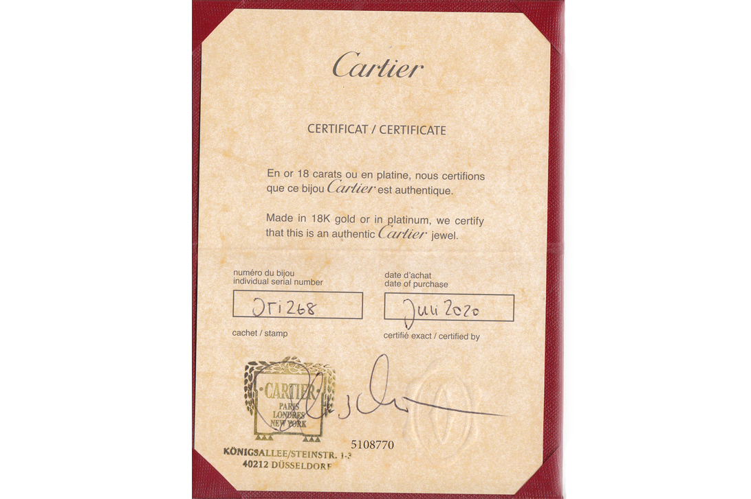 Cartier Kette Anhänger JUSTE UN CLOU Nagel Brillanten 750 Weißgold [BRORS 19668] Foto 06